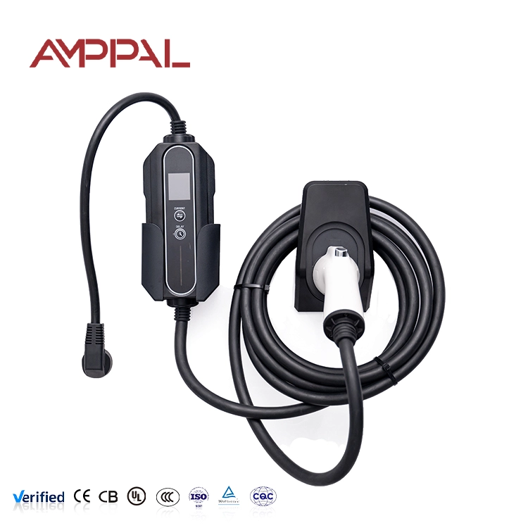 11 kW draagbare AC EV-oplader met acrylontwerp voor opladen op reis en thuis