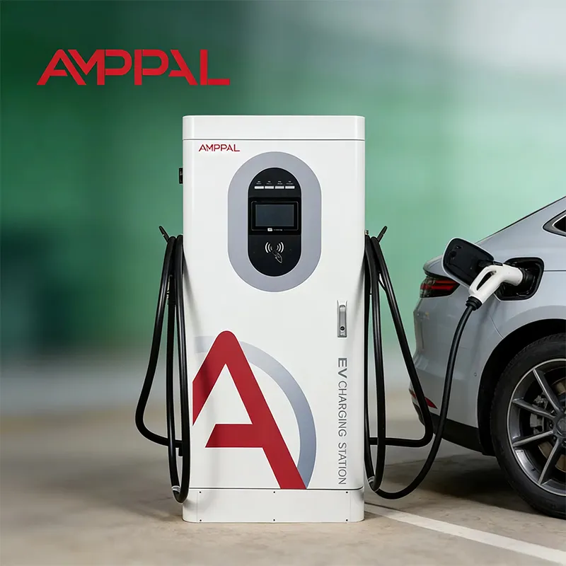 120 kW krachtige geïntegreerde DC EV-snellader voor opladen via de snelweg