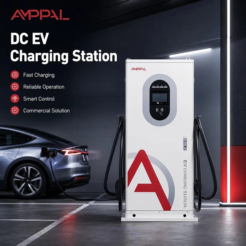 Commercieel geïntegreerd DC EV-laadstation van 40 kW voor openbaar parkeren